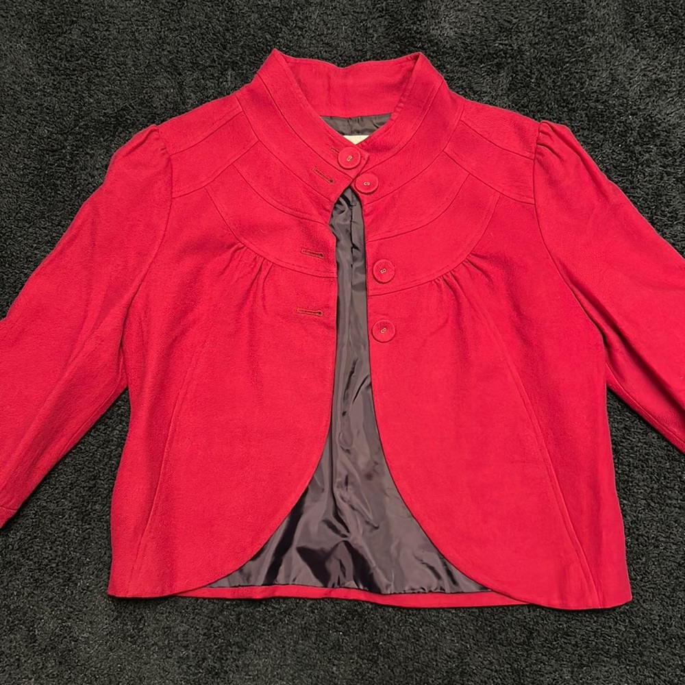 Magenta wool blazer/jacket